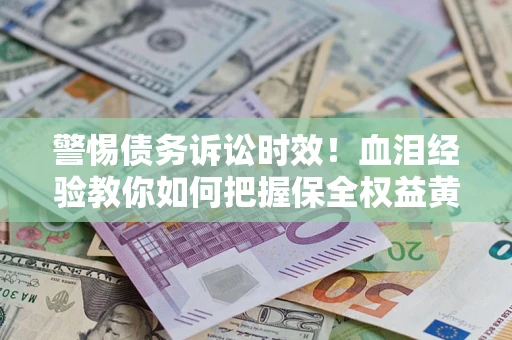 武汉警惕债务诉讼时效！血泪经验教你如何把握保全权益黄金期