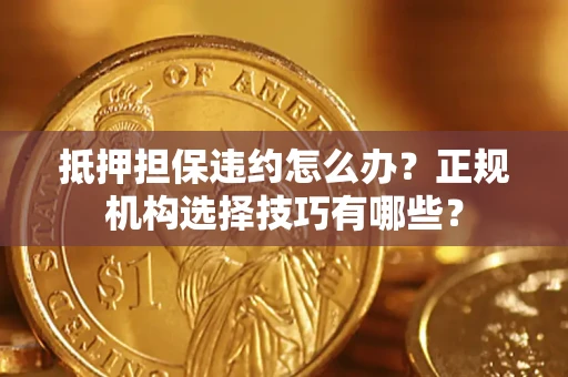 武汉抵押担保违约怎么办？正规机构选择技巧有哪些？