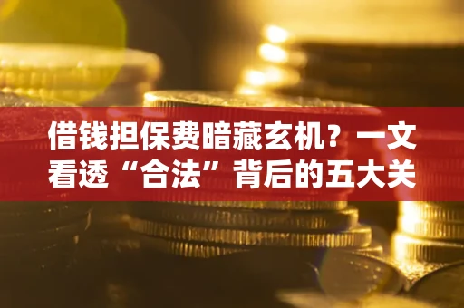 武汉借钱担保费暗藏玄机？一文看透“合法”背后的五大关键陷阱