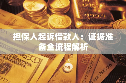 武汉担保人起诉借款人：证据准备全流程解析