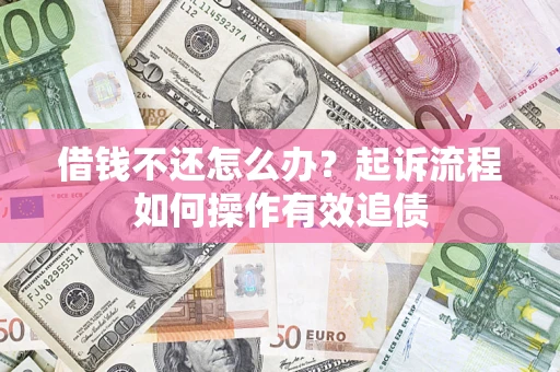 武汉借钱不还怎么办？起诉流程如何操作有效追债