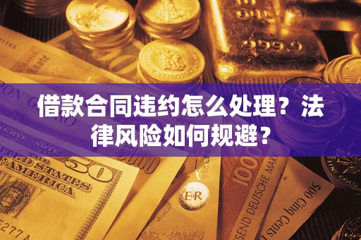 武汉借款合同违约怎么处理？法律风险如何规避？